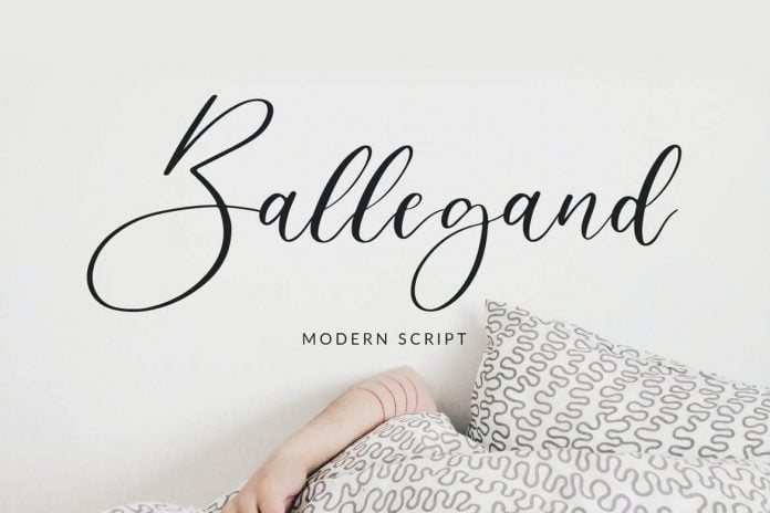 Ballegand Modern Script Font