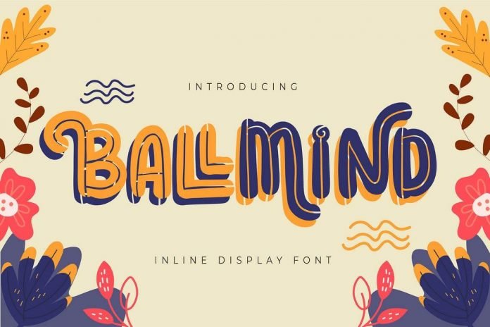 Ballmind Inline Display Font