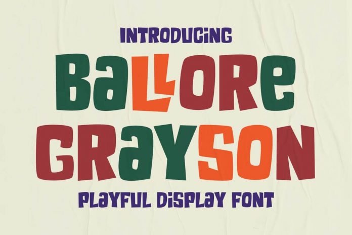 Ballore Grayson - Fun Display Font