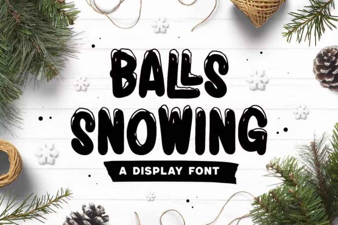 Balls Snowing Font