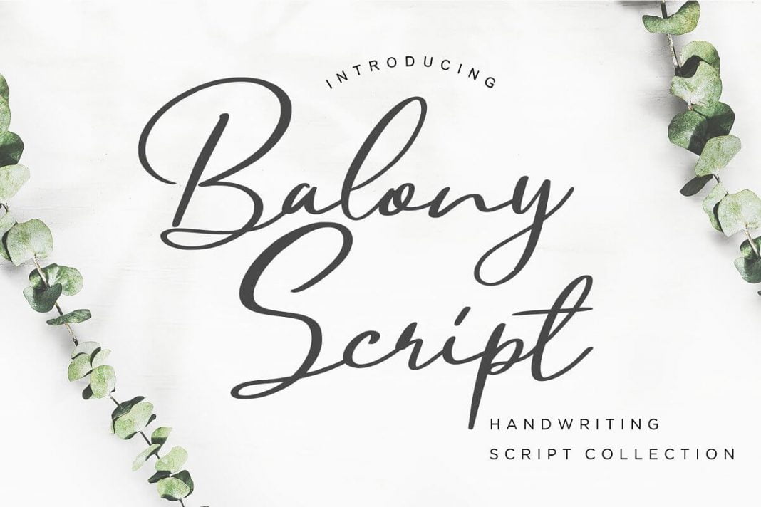 Balony Script Handwriting