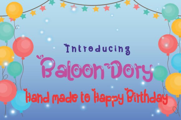 Baloon Dory Font