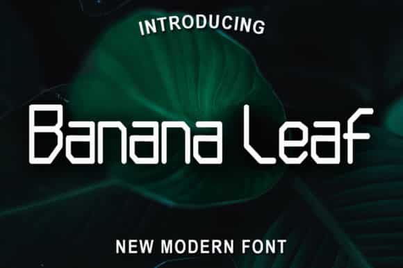 Banana Leaf Font