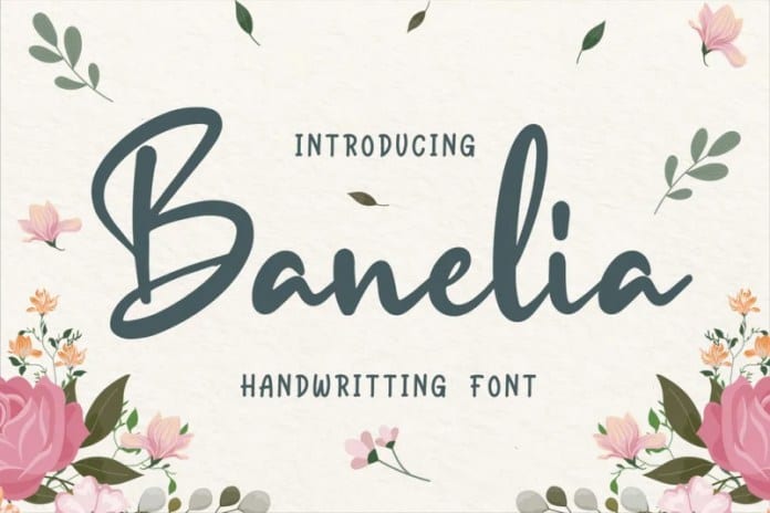 Banelia Handwritting Font