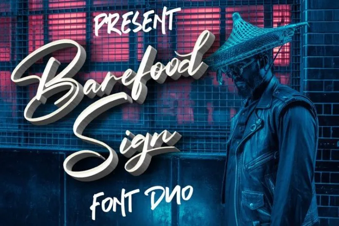 Barefood Sign Font Combination