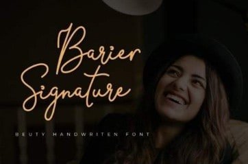 Barier Signature Font
