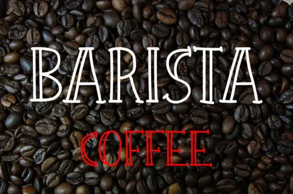 Barista Coffee Font