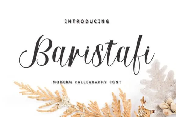 Baristafi Script Font