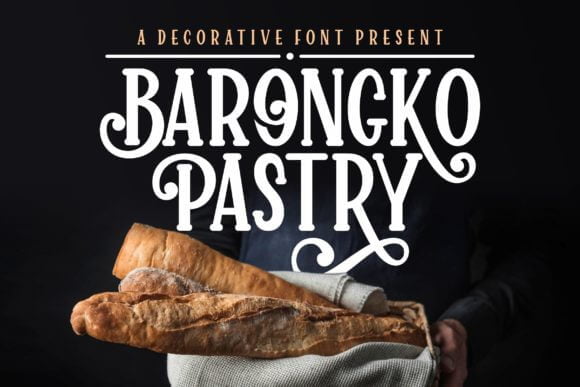 Barongko Pastry Font
