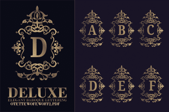 Baroque Lettering Font