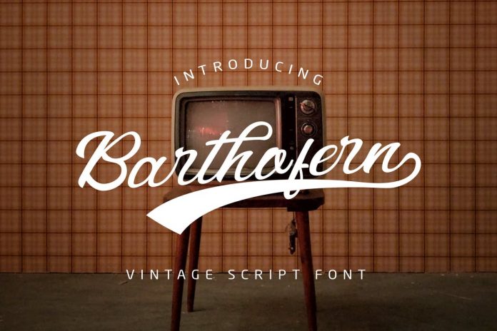 Barthofern - Vintage Script Logo Font