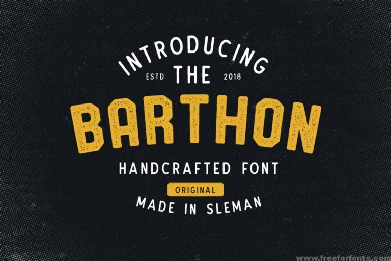 Barthon Typeface Combo (7Fonts)! Font Free Download