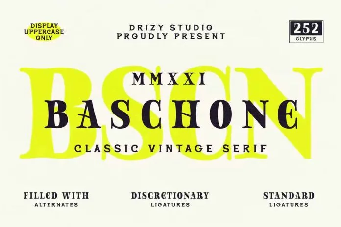 Baschone Font