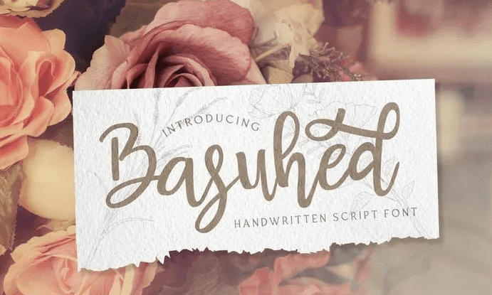Basuhed - Handwritten Font