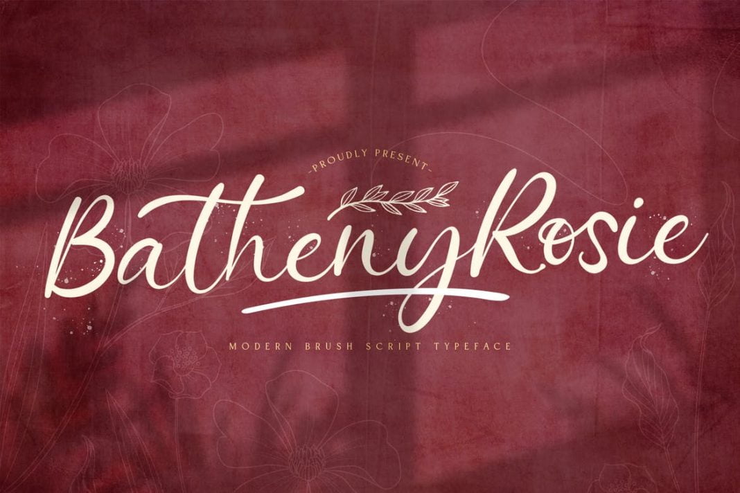 Batheny Rosie - Script Font
