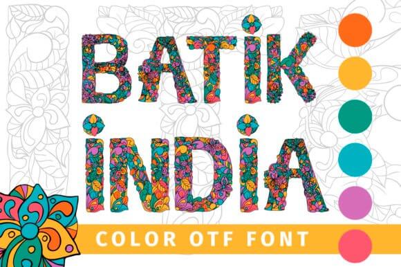 Batik India Font