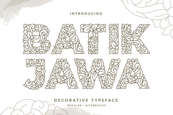 Batik Jawa Font