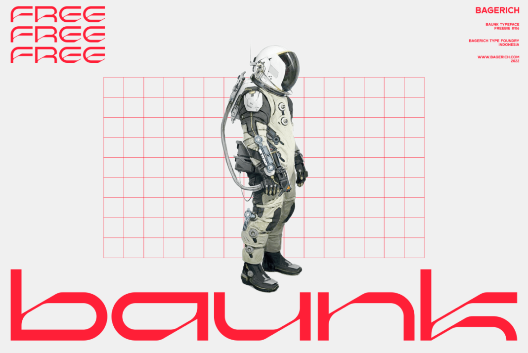 Baunk Typeface Font