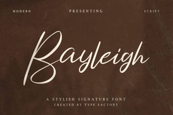 Bayleigh – Stylish Signature Font