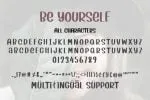 Be Yourself Font
