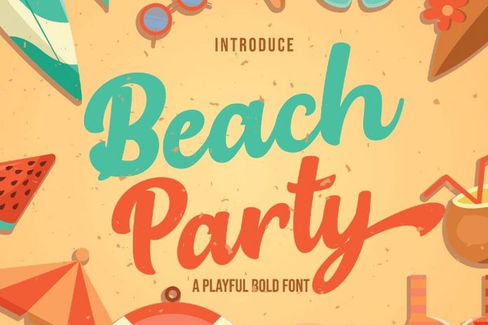 Beach Party - Playful Bold Font