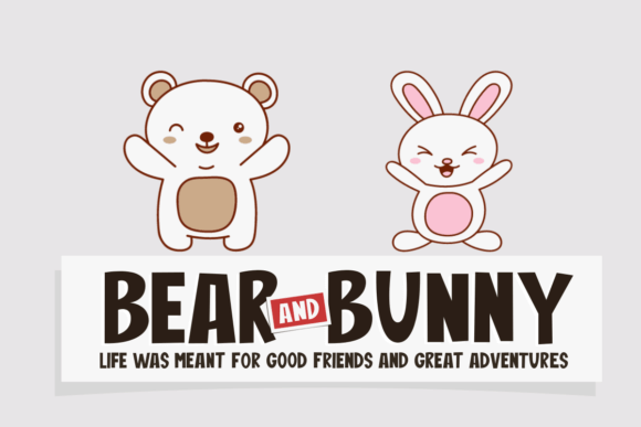 Bear and Bunny Font