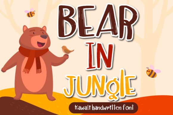Bear in Jungle Font