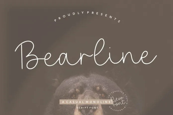 Bearline Signature Font