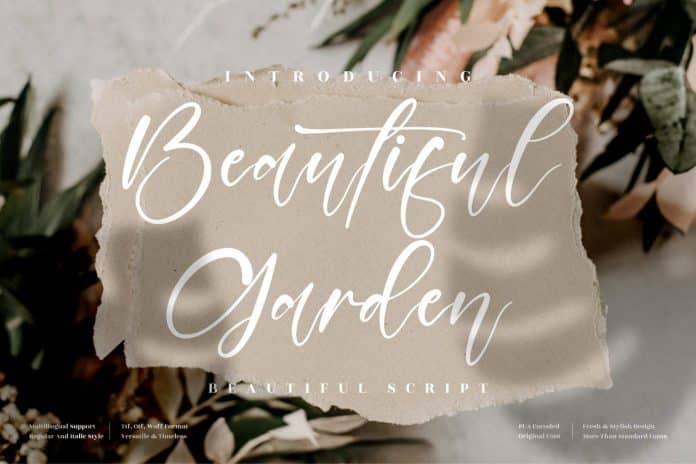 Beautiful Garden Font