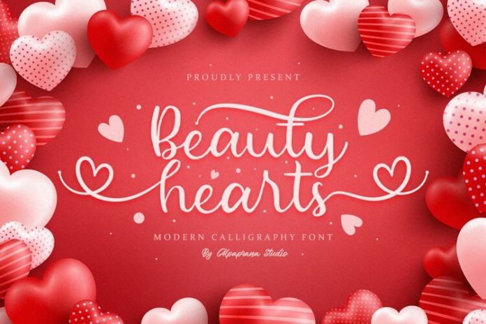 Beauty Hearts – Modern Calligraphy Font