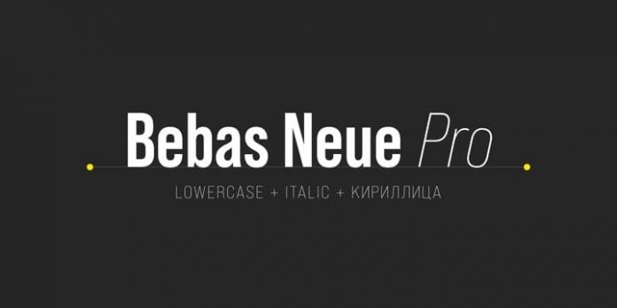 Bebas Neue Pro Font Family