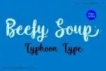 Beefy Soup Font
