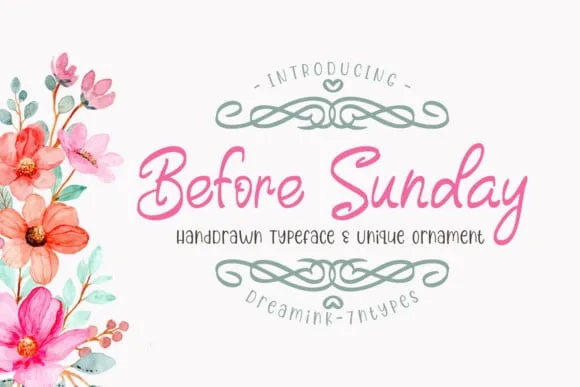 Before Sunday Font