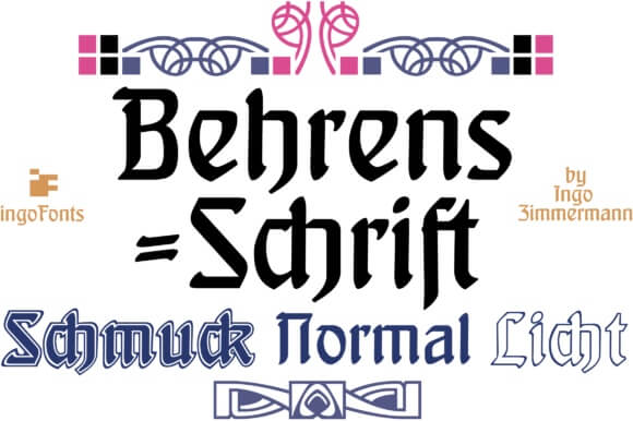 Behrens Schrift font