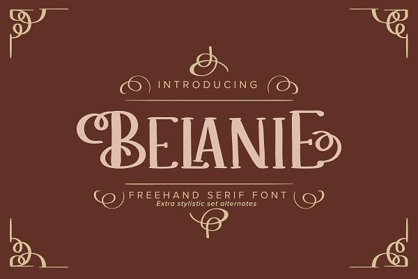 Belanie Freehand Serif Font