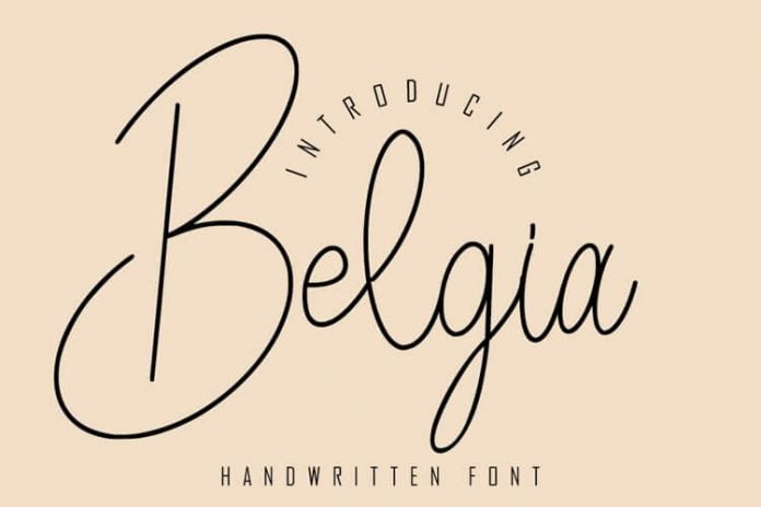 Belgia Handwrittten Script Font