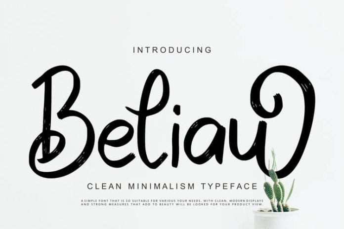 Beliau Clean Minimalism Typeface