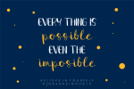 Believe in Yourself Font