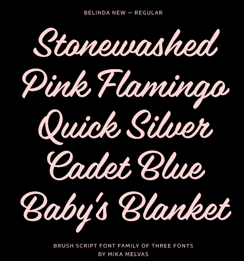Belinda New font