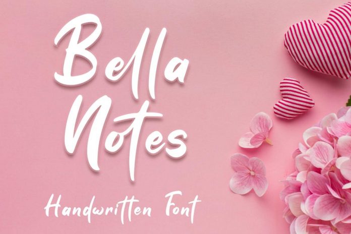 Bella Notes - Handwritten Font