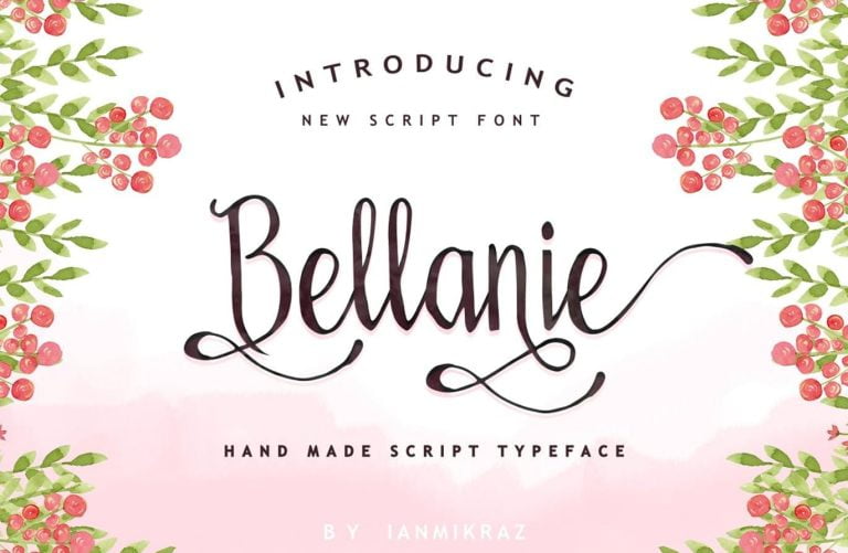 Bellanie Script Font Free Download