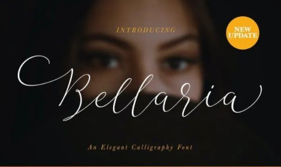 Bellaria Script 4 Styles Font