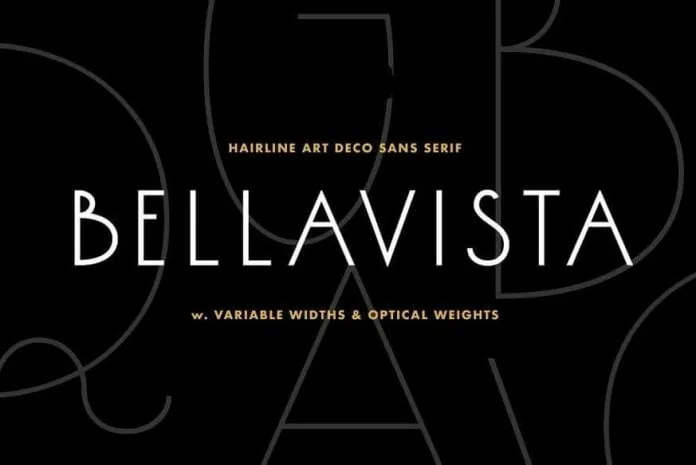 Bellavista - Art deco variable font