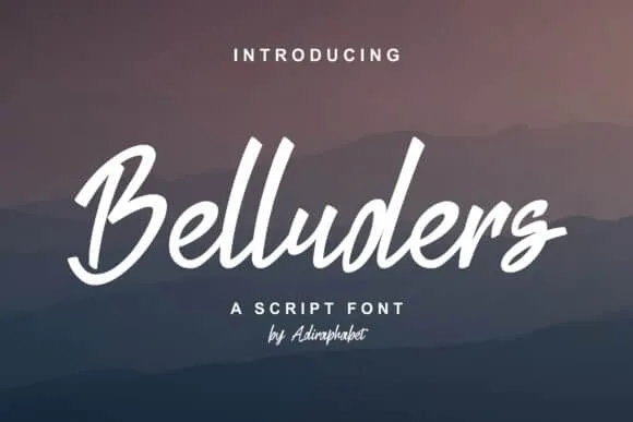 Belluders Font