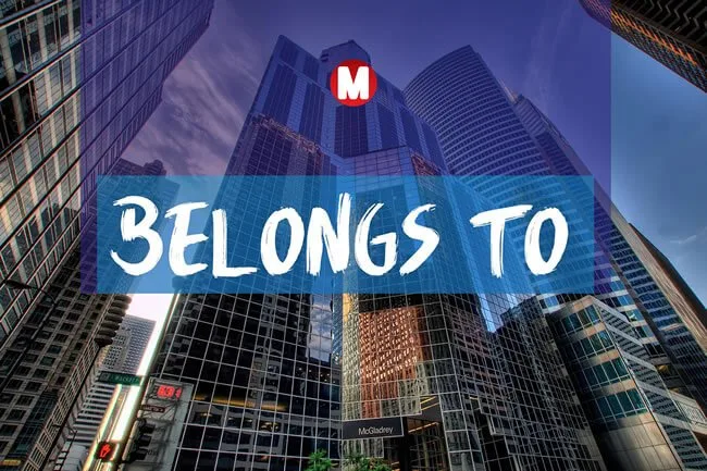 Belongs to Font