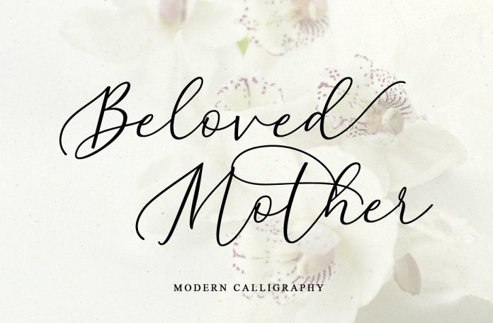 Beloved Mother | Modern Calligraphy Font