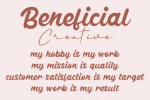 Beneficial Font