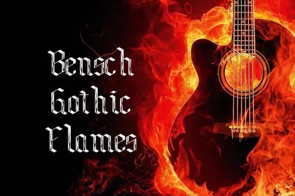 Bensch Gothic Flames Font