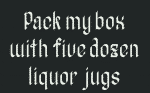 Bergolost Black Letter Typeface Font