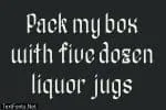 Bergolost – Black Letter Typeface Font